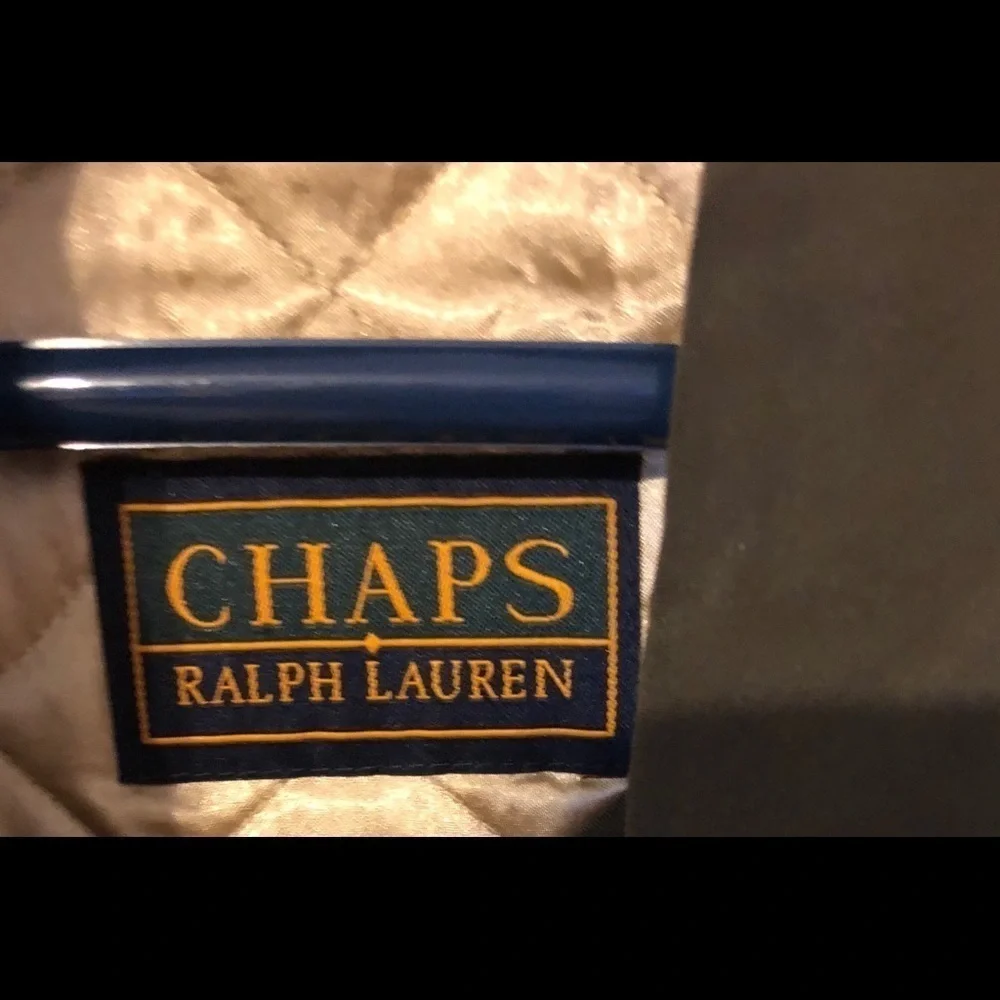 Chaps Ralph Lauren Olive Green Dress Overcoat Size L Coat Career Business Fall